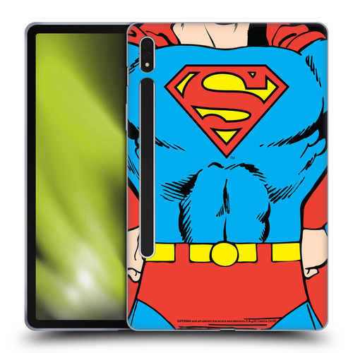 Superman DC Comics Logos Classic Costume Soft Gel Case for Samsung Galaxy Tab S8