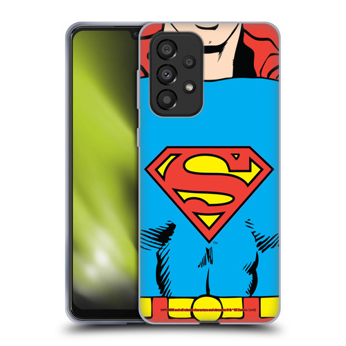Superman DC Comics Logos Classic Costume Soft Gel Case for Samsung Galaxy A33 5G (2022)