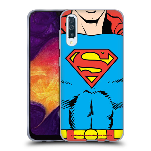 Superman DC Comics Logos Classic Costume Soft Gel Case for Samsung Galaxy A50/A30s (2019)
