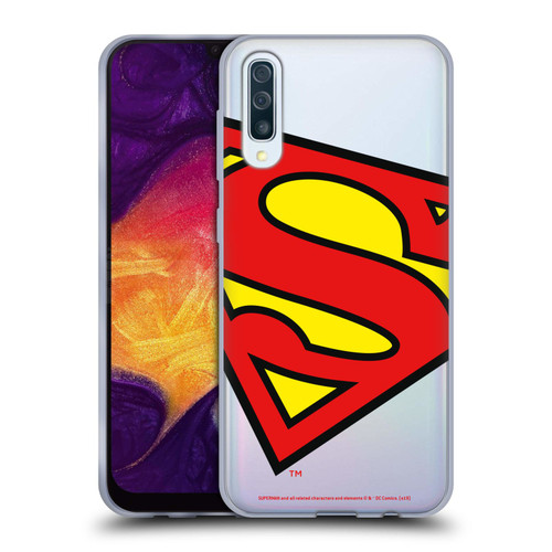 Superman DC Comics Logos Oversized Soft Gel Case for Samsung Galaxy A50/A30s (2019)