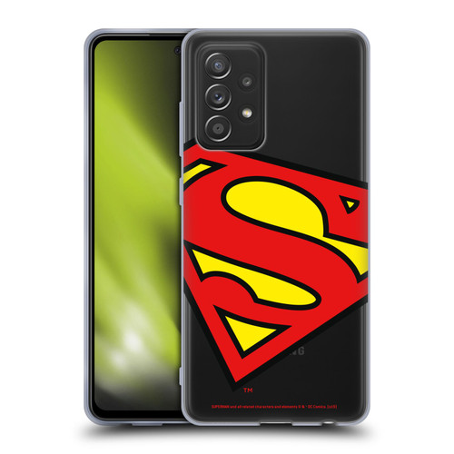 Superman DC Comics Logos Oversized Soft Gel Case for Samsung Galaxy A52 / A52s / 5G (2021)
