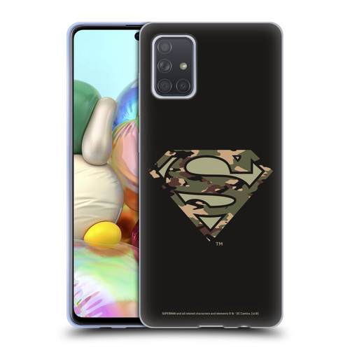 Superman DC Comics Logos Camouflage Soft Gel Case for Samsung Galaxy A71 (2019)
