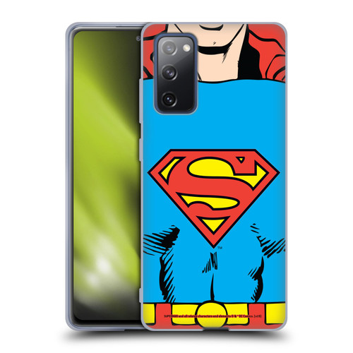 Superman DC Comics Logos Classic Costume Soft Gel Case for Samsung Galaxy S20 FE / 5G