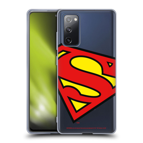 Superman DC Comics Logos Oversized Soft Gel Case for Samsung Galaxy S20 FE / 5G