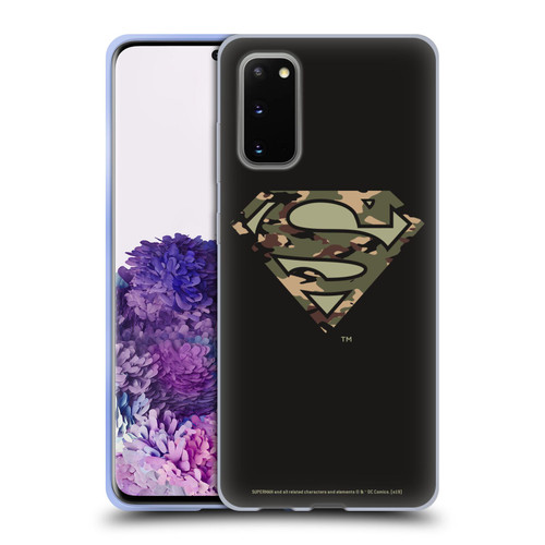 Superman DC Comics Logos Camouflage Soft Gel Case for Samsung Galaxy S20 / S20 5G