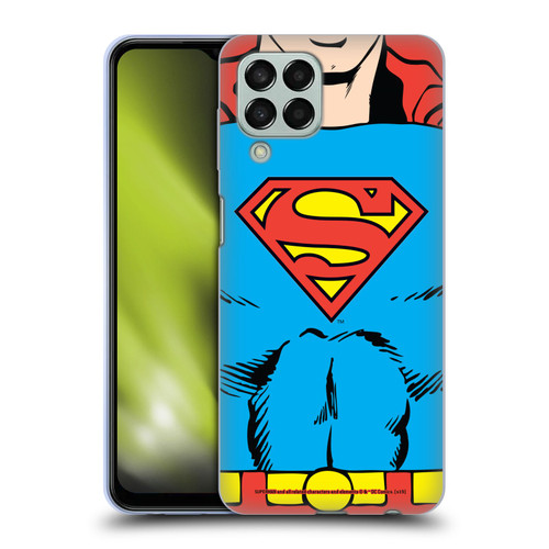 Superman DC Comics Logos Classic Costume Soft Gel Case for Samsung Galaxy M33 (2022)
