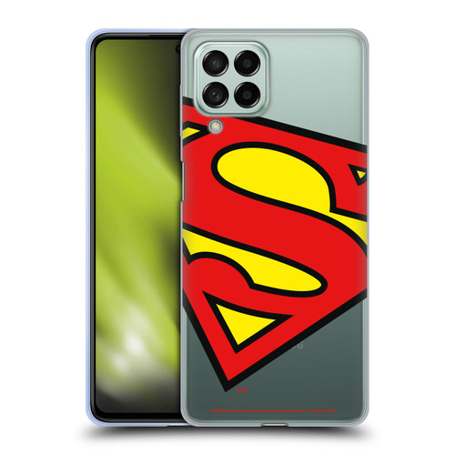 Superman DC Comics Logos Oversized Soft Gel Case for Samsung Galaxy M53 (2022)