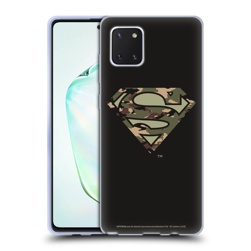 Superman DC Comics Logos Camouflage Soft Gel Case for Samsung Galaxy Note10 Lite