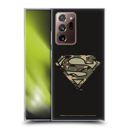Superman DC Comics Logos Camouflage Soft Gel Case for Samsung Galaxy Note20 Ultra / 5G
