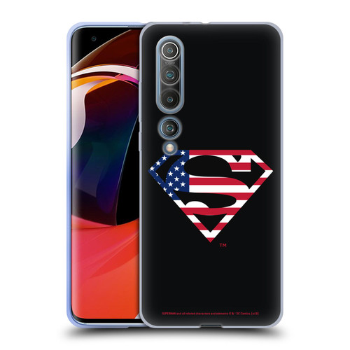 Superman DC Comics Logos U.S. Flag 2 Soft Gel Case for Xiaomi Mi 10 5G / Mi 10 Pro 5G