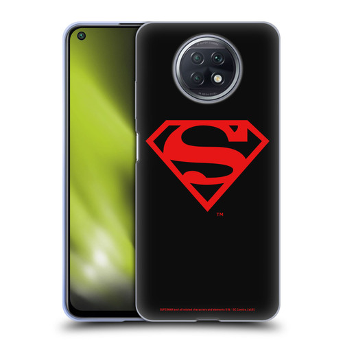 Superman DC Comics Logos Black And Red Soft Gel Case for Xiaomi Redmi Note 9T 5G