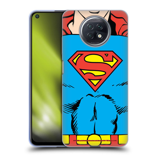 Superman DC Comics Logos Classic Costume Soft Gel Case for Xiaomi Redmi Note 9T 5G