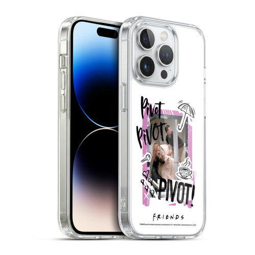 Friends TV Show Doodle Art Pivot Soft Gel Case for Apple iPhone 14 Pro & MagSafe