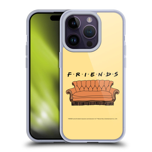 Friends TV Show Iconic Couch Soft Gel Case for Apple iPhone 14 Pro & MagSafe