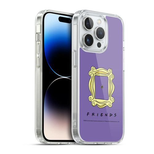 Friends TV Show Iconic Peephole Frame Soft Gel Case for Apple iPhone 14 Pro & MagSafe