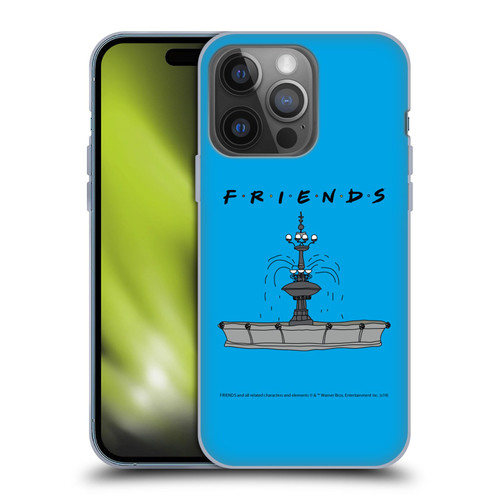 Friends TV Show Iconic Fountain Soft Gel Case for Apple iPhone 14 Pro