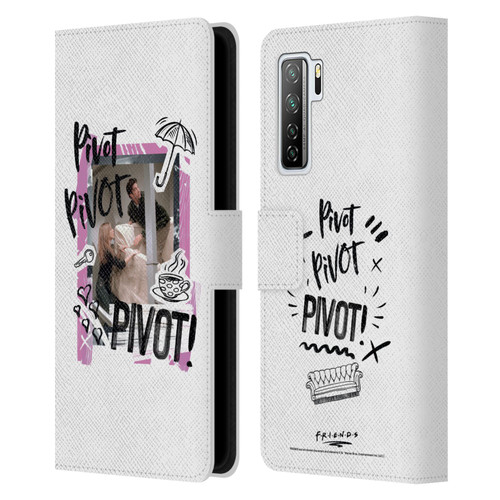 Friends TV Show Doodle Art Pivot Leather Book Wallet Case Cover For Huawei Nova 7 SE/P40 Lite 5G