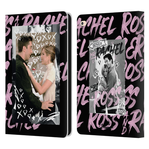 Friends TV Show Doodle Art Ross And Rachel Leather Book Wallet Case Cover For Apple iPad Air 2 (2014)