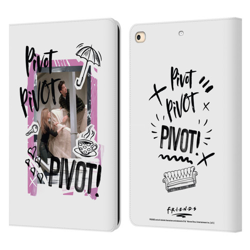 Friends TV Show Doodle Art Pivot Leather Book Wallet Case Cover For Apple iPad 9.7 2017 / iPad 9.7 2018