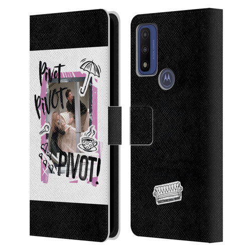 Friends TV Show Doodle Art Pivot Leather Book Wallet Case Cover For Motorola G Pure