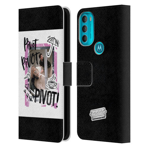 Friends TV Show Doodle Art Pivot Leather Book Wallet Case Cover For Motorola Moto G71 5G
