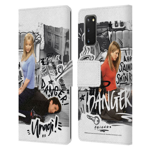 Friends TV Show Doodle Art Ross Unagi Leather Book Wallet Case Cover For Samsung Galaxy S20 / S20 5G