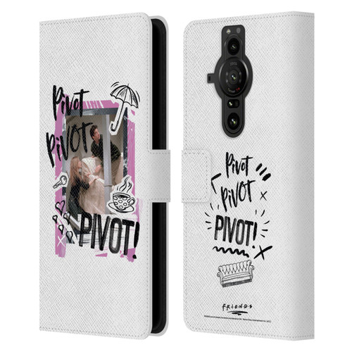 Friends TV Show Doodle Art Pivot Leather Book Wallet Case Cover For Sony Xperia Pro-I