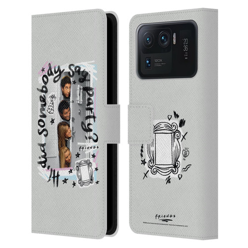 Friends TV Show Doodle Art Somebody Say Party Leather Book Wallet Case Cover For Xiaomi Mi 11 Ultra