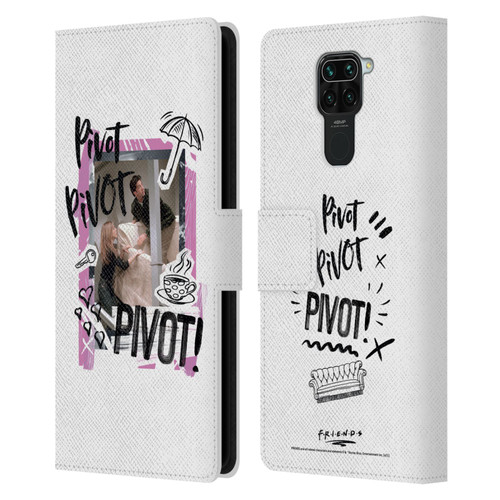 Friends TV Show Doodle Art Pivot Leather Book Wallet Case Cover For Xiaomi Redmi Note 9 / Redmi 10X 4G