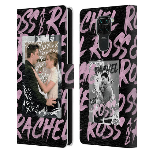 Friends TV Show Doodle Art Ross And Rachel Leather Book Wallet Case Cover For Xiaomi Redmi Note 9 / Redmi 10X 4G