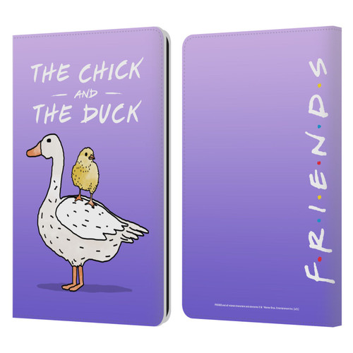 Friends TV Show Key Art Chick And Duck Leather Book Wallet Case Cover For Amazon Kindle Paperwhite 1 / 2 / 3