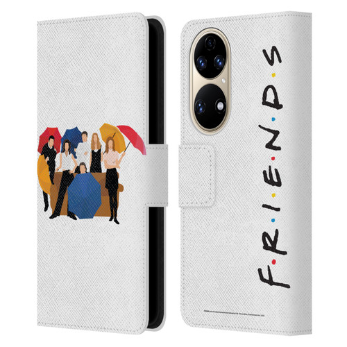 Friends TV Show Key Art Logo Opening Sequence Leather Book Wallet Case Cover For Huawei P50
