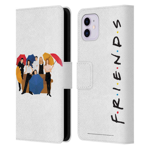 Friends TV Show Key Art Logo Opening Sequence Leather Book Wallet Case Cover For Apple iPhone 11
