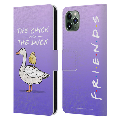 Friends TV Show Key Art Chick And Duck Leather Book Wallet Case Cover For Apple iPhone 11 Pro Max
