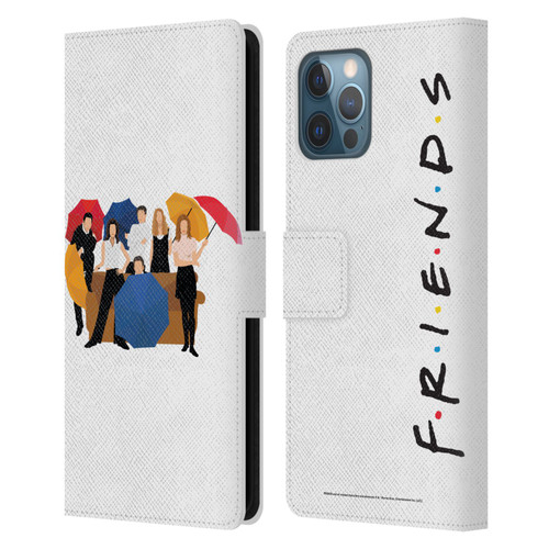 Friends TV Show Key Art Logo Opening Sequence Leather Book Wallet Case Cover For Apple iPhone 12 Pro Max