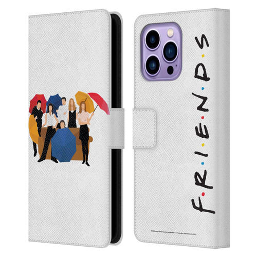 Friends TV Show Key Art Logo Opening Sequence Leather Book Wallet Case Cover For Apple iPhone 14 Pro Max