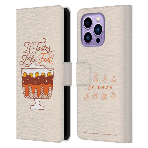 Friends TV Show Key Art Tastes Like Feet Leather Book Wallet Case Cover For Apple iPhone 14 Pro Max