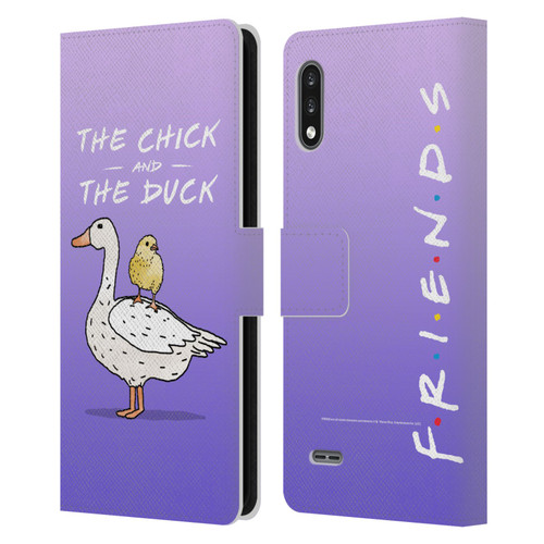 Friends TV Show Key Art Chick And Duck Leather Book Wallet Case Cover For LG K22