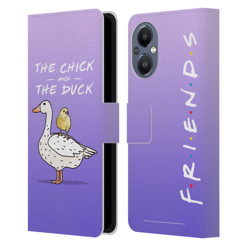 Friends TV Show Key Art Chick And Duck Leather Book Wallet Case Cover For OnePlus Nord N20 5G