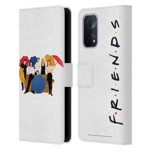Friends TV Show Key Art Logo Opening Sequence Leather Book Wallet Case Cover For OPPO A54 5G