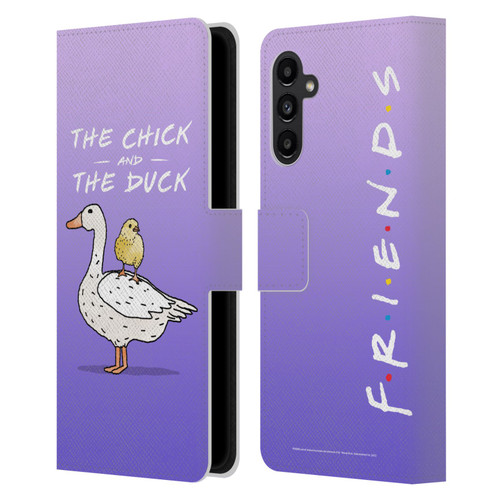 Friends TV Show Key Art Chick And Duck Leather Book Wallet Case Cover For Samsung Galaxy A13 5G (2021)