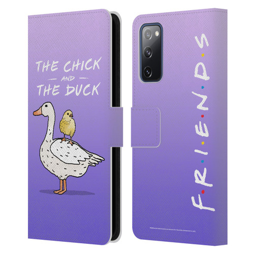 Friends TV Show Key Art Chick And Duck Leather Book Wallet Case Cover For Samsung Galaxy S20 FE / 5G
