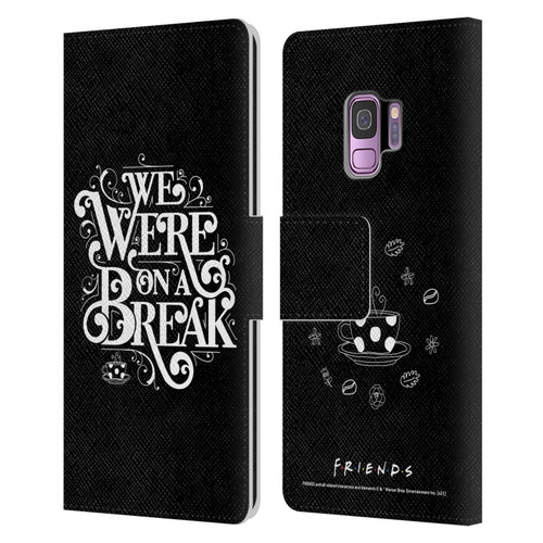 Friends TV Show Key Art We Were On A Break Leather Book Wallet Case Cover For Samsung Galaxy S9