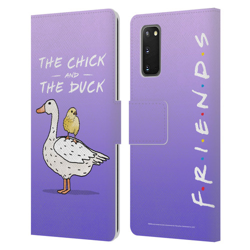 Friends TV Show Key Art Chick And Duck Leather Book Wallet Case Cover For Samsung Galaxy S20 / S20 5G