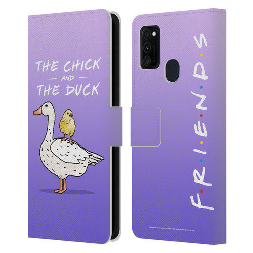 Friends TV Show Key Art Chick And Duck Leather Book Wallet Case Cover For Samsung Galaxy M30s (2019)/M21 (2020)