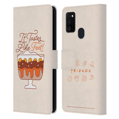 Friends TV Show Key Art Tastes Like Feet Leather Book Wallet Case Cover For Samsung Galaxy M30s (2019)/M21 (2020)