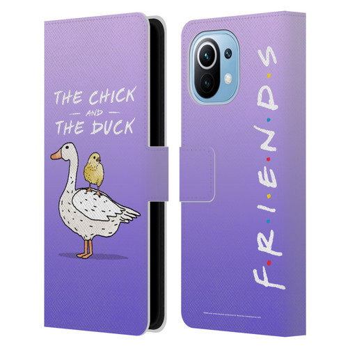 Friends TV Show Key Art Chick And Duck Leather Book Wallet Case Cover For Xiaomi Mi 11