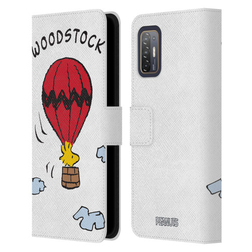 Peanuts Characters Woodstock Leather Book Wallet Case Cover For HTC Desire 21 Pro 5G