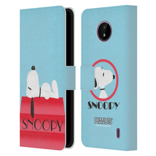 Peanuts Snoopy Deco Dreams House Leather Book Wallet Case Cover For Nokia C10 / C20