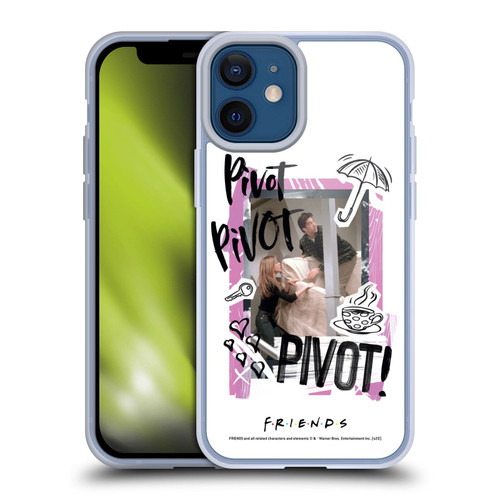 Friends TV Show Doodle Art Pivot Soft Gel Case for Apple iPhone 12 Mini